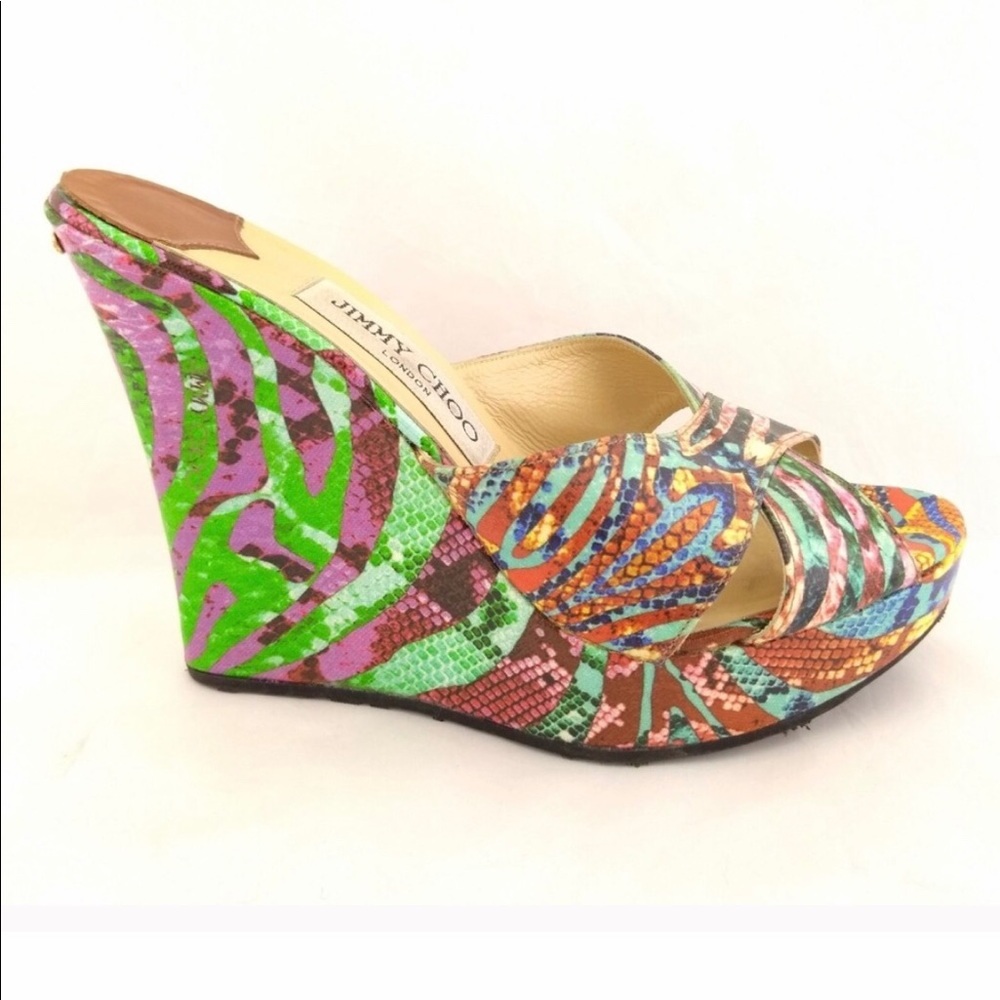 Jimmy choo platform open to slides size 37